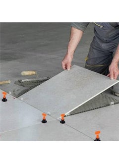 FLAMINGO ENTERPRISE FLAMINGO ENTERPRISE 50 PCS Tile Leveling System Kit Reusable Tile Leveler Needle with Tiles Spacers Lever Tool 122 inch  - Image 4