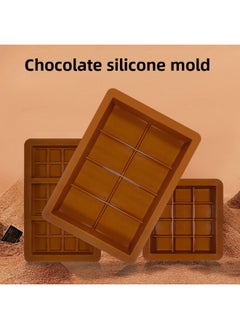 Dubai Chocolate Mold Food Grade Silicone Diy Handmade Self-made Material Sandwich Rectangular Mold Thick Deep-Color:Scraper (single Shot Does Not Send)