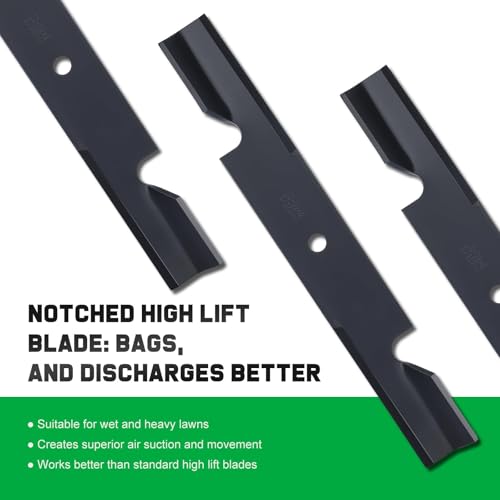 Grasscool 482878 Mower Blades for Scag Tiger Cub Wildcat Turf Tiger 36'' 52'' Deck Lawn Mower Replace Ferris 21227S 5101756s 5021227 Scag 482462 481711 48108 Encore 481707(3 Pack) - Image 3