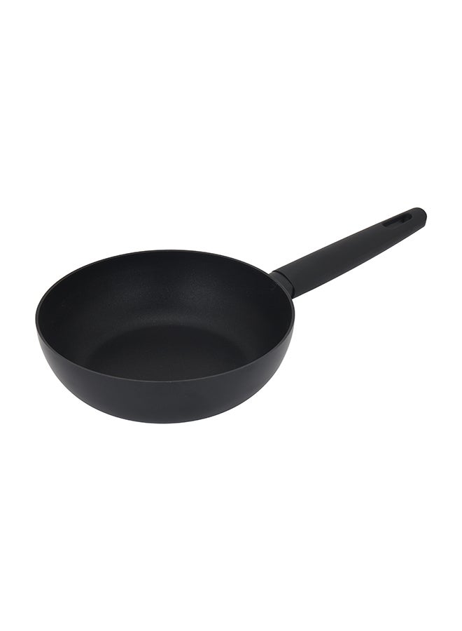 Royalford Premium Diamond Series 24 cm Wok Pan RF12635 Forged Aluminum Wokpan, Swiss Made PFLOUN Nonstick Coating, Stylish Design Bakelite Handle - Image 3