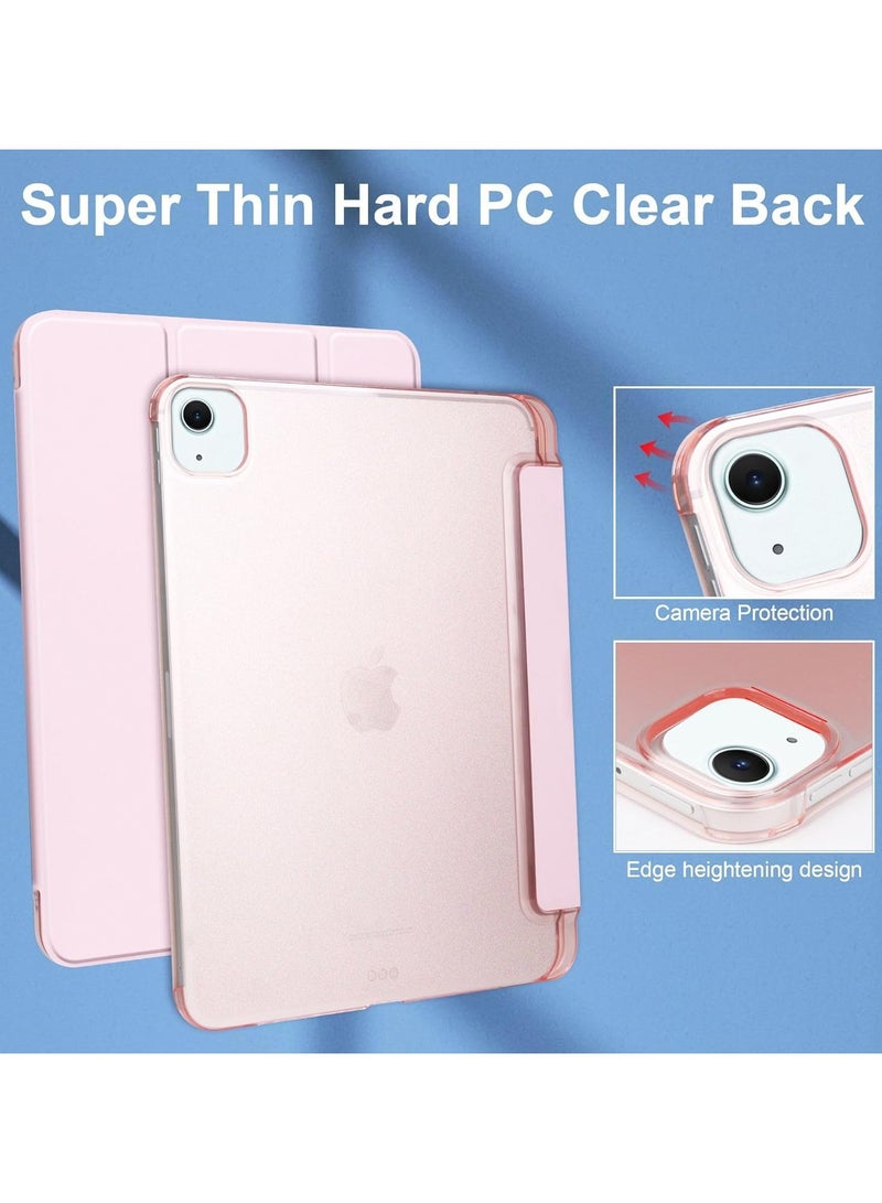 Case Compatible with iPad Air 13 (2024) 13-inch M2, Tri-Fold Smart Tablet Case with Built-in Pen Holder, Frosted Translucent Back Case with Auto Wake/Sleep Feature - Image 5