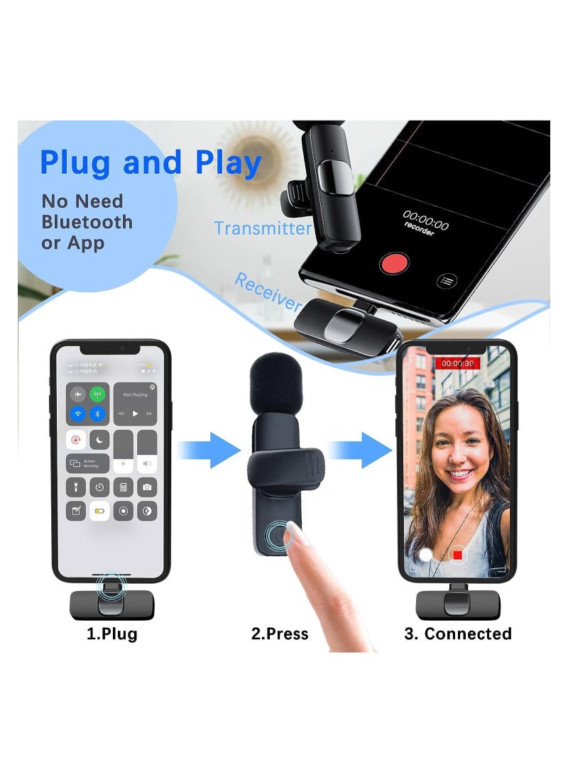 ELTRAZONE Wireless Lavalier Microphone,Wireless Clip Mic,Lapel Clip-on Microphone, for Smartphone, Laptop, Video Recording, Tiktok, Facebook Live, YouTube Live Stream - Image 3