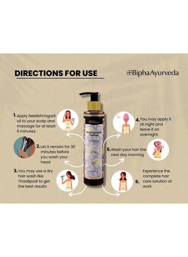Bipha Ayurveda - Neelibringadi Hair Oil 175 Ml - Image 1