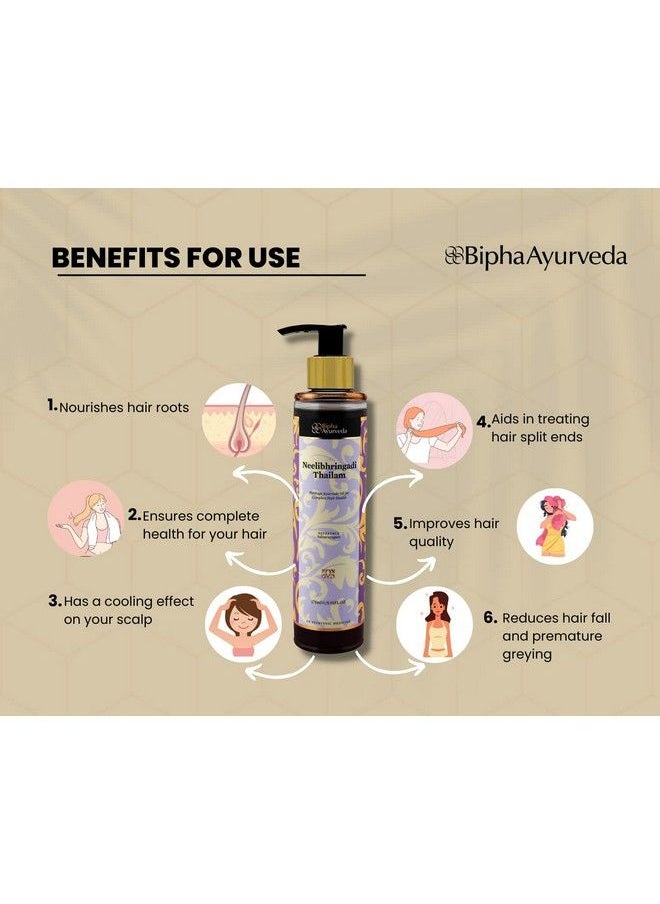 Bipha Ayurveda - Neelibringadi Hair Oil 175 Ml - Image 1