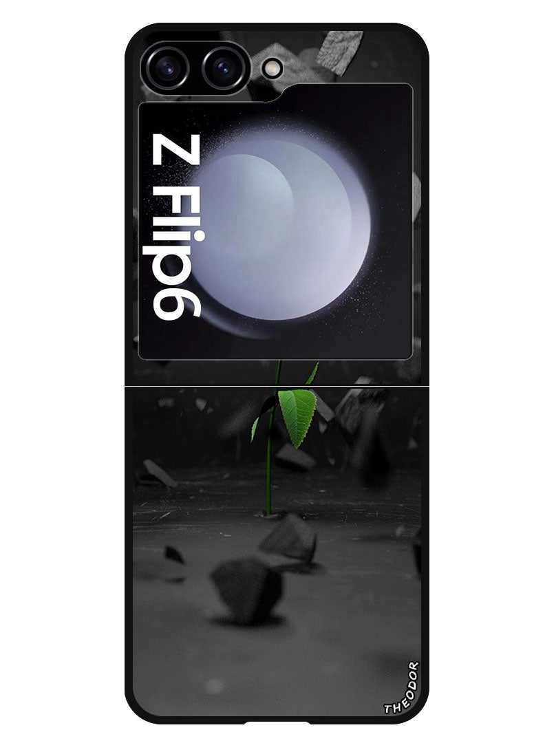 Theodor Protective Case Anti Scratch Shock Proof Bumper Cover For Samsung Galaxy Z Flip 6 rose_stones_fragments - Image 1