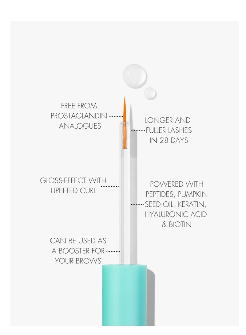 SWEED SWEED - Eyelash Growth Serum | Lengthens with Peptides, Biotin, Pumpkin Seed Oil + Keratin | Prostaglandin-Free | Vegan, Cruelty-Free, Clean Beauty (0.10 fl oz | 3 ml) - Image 3