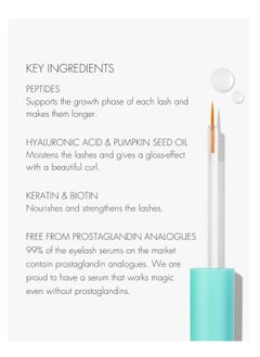 SWEED SWEED - Eyelash Growth Serum | Lengthens with Peptides, Biotin, Pumpkin Seed Oil + Keratin | Prostaglandin-Free | Vegan, Cruelty-Free, Clean Beauty (0.10 fl oz | 3 ml)  - Image 2