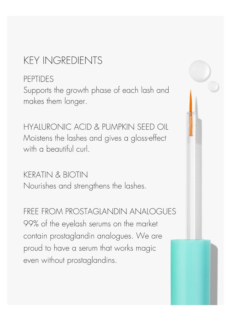 SWEED SWEED - Eyelash Growth Serum | Lengthens with Peptides, Biotin, Pumpkin Seed Oil + Keratin | Prostaglandin-Free | Vegan, Cruelty-Free, Clean Beauty (0.10 fl oz | 3 ml) - Image 2