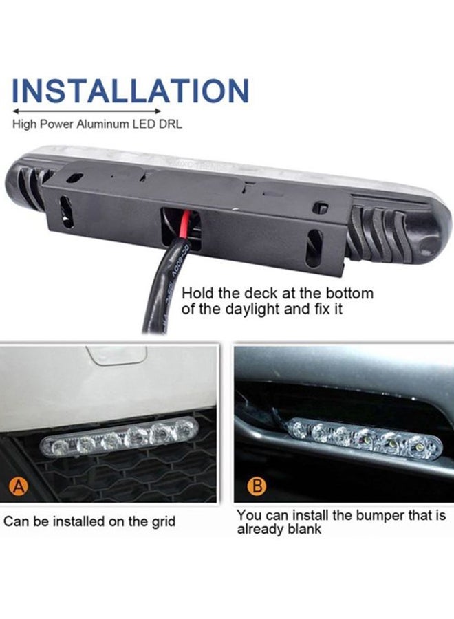 MUNTAQI 2 -Piece 6 LED Daylight Driving Light - Image 4