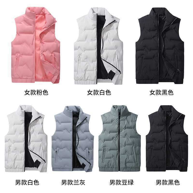 2022 New 80 Down White Duck Down Grey Duck Down Collar Vest Fashion Casual Couple'S Waistcoat For Men And Women - Image 2
