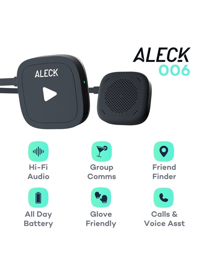 ALECK - 006™ - Universal Bluetooth Wireless Hi-Fi Audio and Communication Speakers for Ski and Snowboard Helmets - Image 1