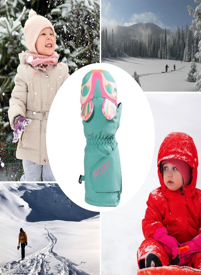 Roxy Baby Girl's Snows Up Waterproof Snowboard/Ski Mittens - WarmFlight Insulation, DryFlight Waterproofing, Durable Design, Canton, Medium - Image 5
