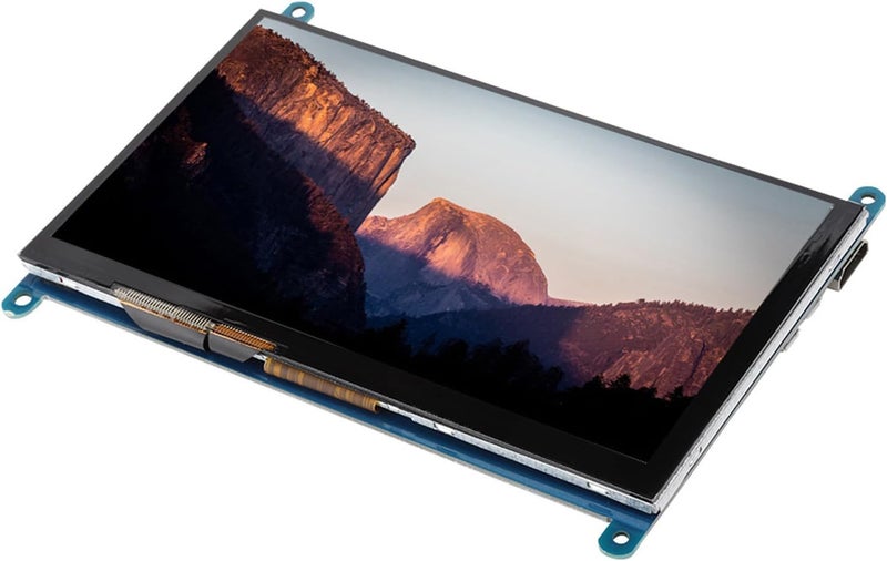 تصميم عصري منتشر شاشة لمس بوميا لراسبيري - شاشة LCD مقاس 7 بوصة بدقة 1024×600 فائقة الوضوح مع لمس سعوي تصميم بسيط متعدد الوظائف - Image 1