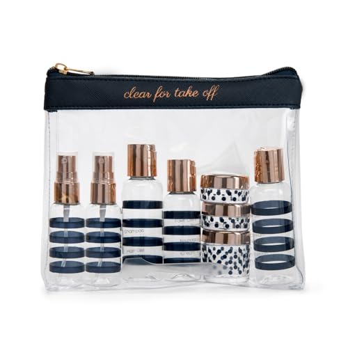 MIAMICA Bottle Set - Navy/Gold, 12 Piece - Image 1