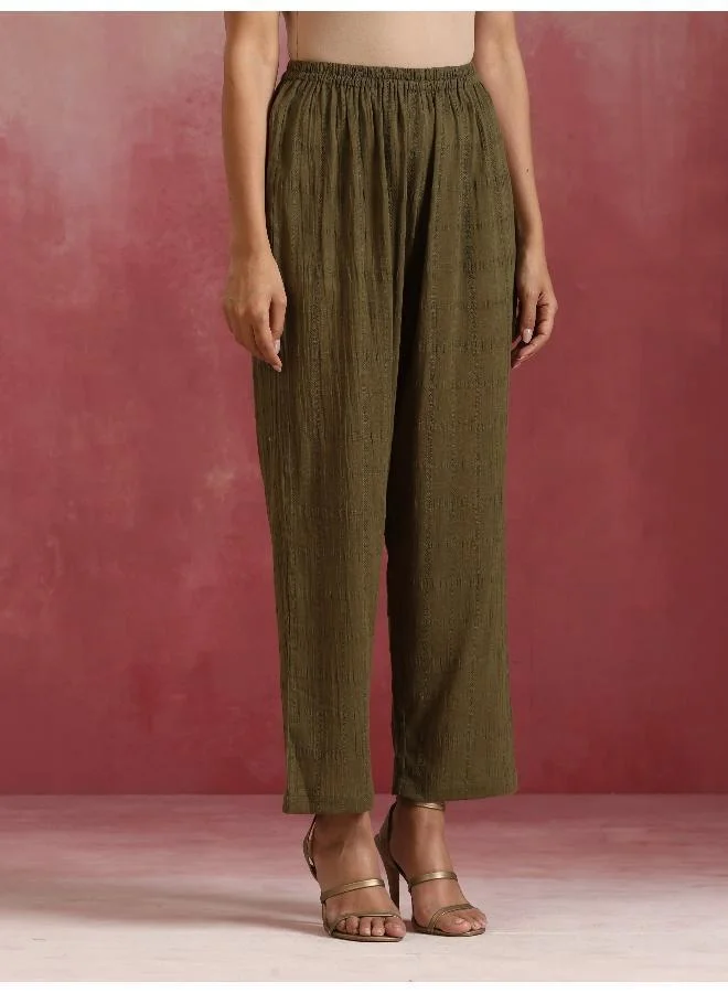 trueBrowns Olive Cotton Dobby Dobby Co-ord set