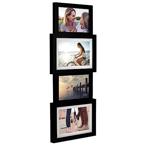 Malden International Designs 8306-40 Collage Picture Frame, 4 Option, 2-4x6 & 2-5x7, Black - Image 2