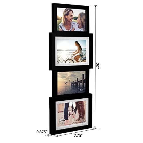 Malden International Designs 8306-40 Collage Picture Frame, 4 Option, 2-4x6 & 2-5x7, Black - Image 5