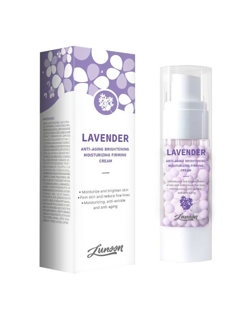 LUNOON Lavender Skin Moisturizing Essence Brightening Pearl Capsule Facial Cream Glutamine Brightening Moisturizing Cream 30ml - Image 1
