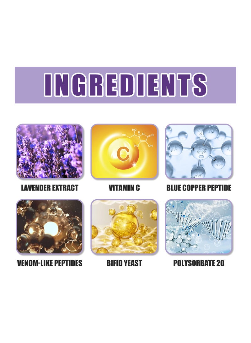 LUNOON Lavender Skin Moisturizing Essence Brightening Pearl Capsule Facial Cream Glutamine Brightening Moisturizing Cream 30ml - Image 2