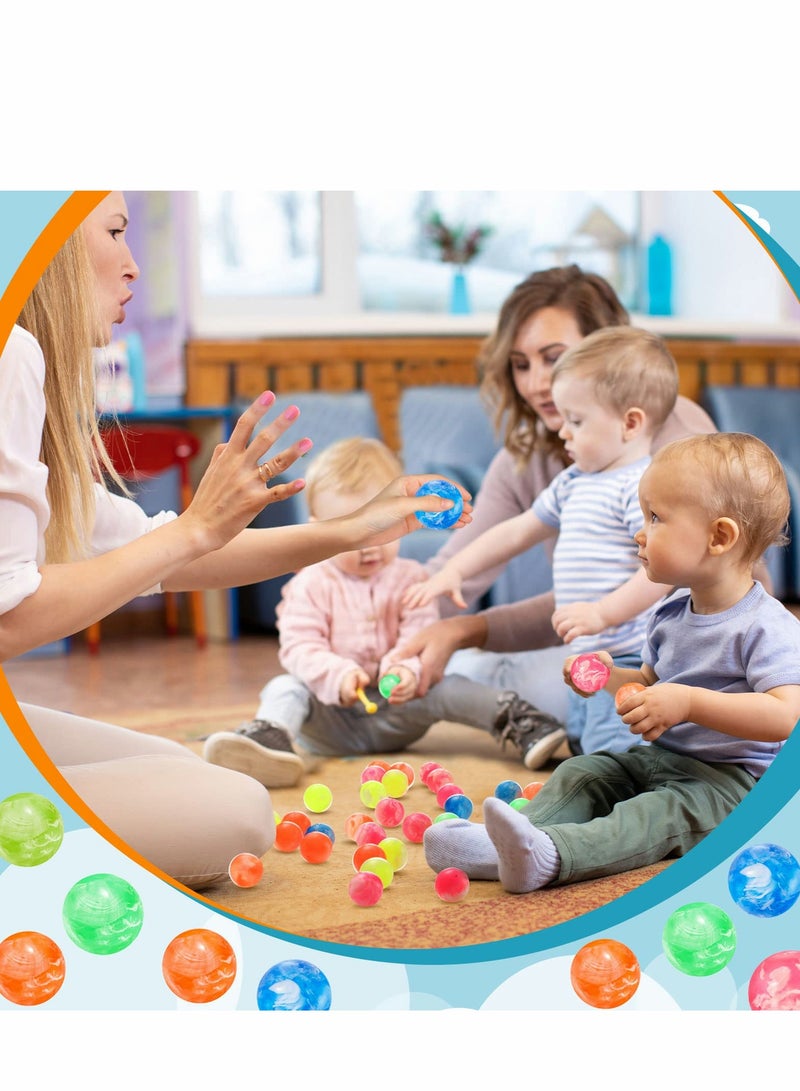 كرات نيون قافزة للأطفال، عبوة 25 كرة عالية القفز، هدايا مثالية لحفلات أعياد الميلاد وملء حقائب الهدايا، ألوان متنوعة ممتعة للألعاب - Image 4