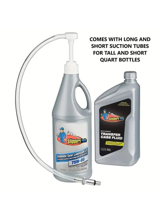 1 Set Lower Unit Gear Oil Pump With 3 8 Inch Metal Swivel 8mm 10mm Adapters For Marine Boat Outboard Motors - Image 4