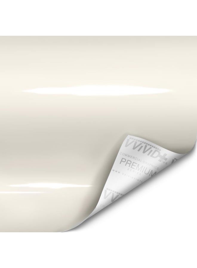 VViViD + Ultra Gloss Pearl White Vinyl Car Wrap (1ft x 5ft) - Image 1