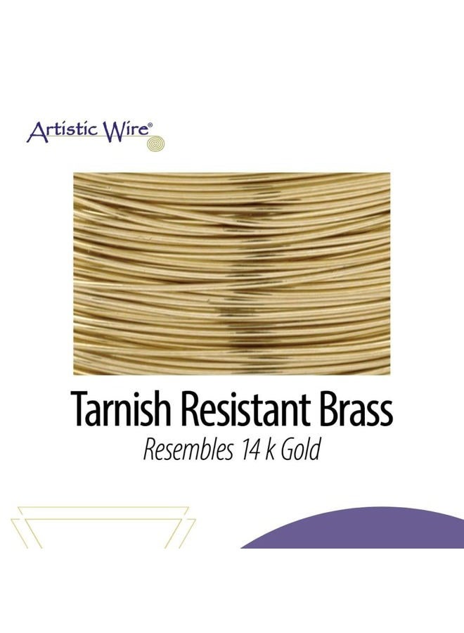 Artistic Wire 18 Gauge Tarnish Resistant Brass Craft Jewelry Wrapping Wire, Gold Color, 4 yd - Image 3