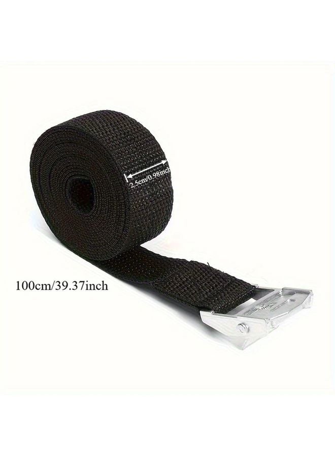 6pcs Heavy Duty Adjustable Tension Straps 200cm with Metal Locks for Cargo Securement - Image 3