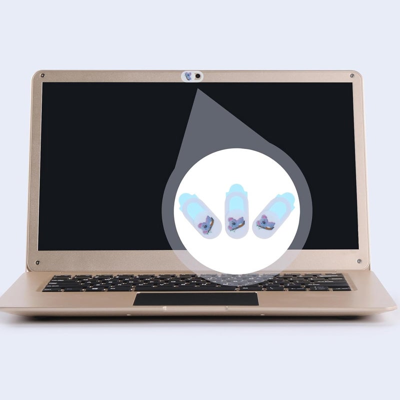 3pcs Webcam Cover Slide Privacy Protection Covers for Laptop Tablet Computer, Ultra-Thin Camera Lens Shutter Koala Pattern, Anti-Peeping Security for Video Calls and Online - Image 4