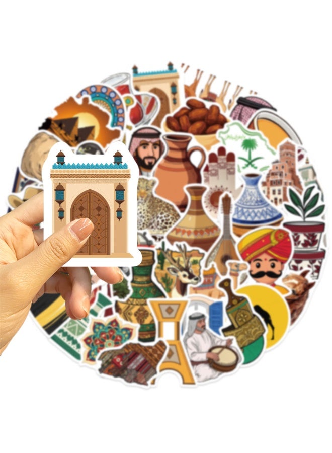 قوس قزح أورينبو ملصقات الشرق الأوسط 50 قطعة ملصقات مضحكة مقاومة للماء لمباني شهيرة لأجهزة الكمبيوتر المحمول وزجاجة الماء ولوح التزلج والأمتعة وسجل القصاصات والمصد والكمبيوتر والسيارة والدراجة والجيتار ملصقات فينيل كرتونية للبالغين والمراهقين - Image 5