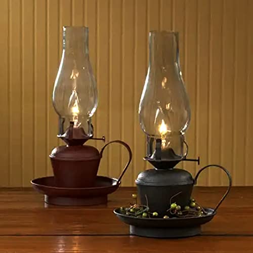 Ciata Oil Lamp, Glass, Victorian Hurricane Chimney Lamp Globe Replacement, 8-1/2 Inch Handblown Frosted Glass Chimney Lamp Shade with 3 Inch Fitter and 4 Inch Bulge - 2 Pack - Image 2
