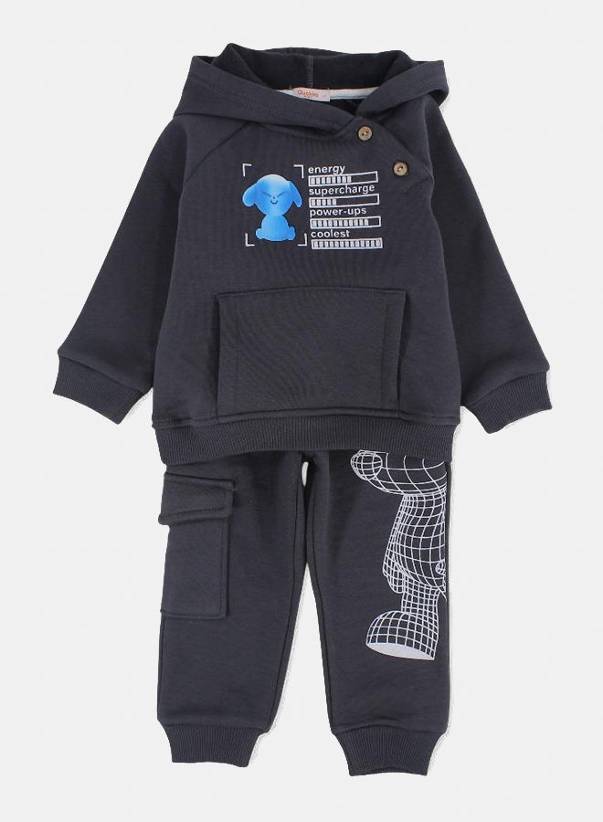 Quokka Kids Boys Cotton 2-Piece Outfit Set - Cute Print - Image 1