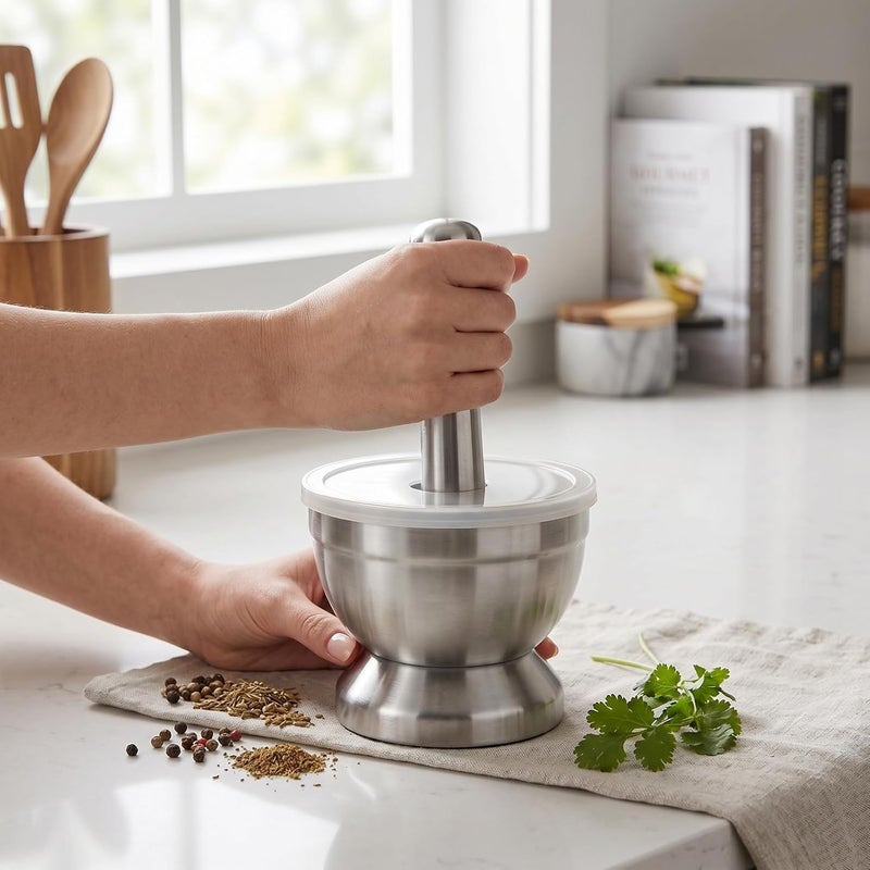Popular practical build Yosoo 304 Stainless Steel Mortar and Pestle Set, Rustproof Grinder Bowl with Non Slip Base for Grinding Seasoning Nuts Pesto Guacamole (S) Multi-price design picks Light precision processed material Trendy versatile build Processed natural substance Balanced weight Nationwide warehouse layout Integrated practical design Upgraded general grade quality Affordable trusted craftsmanship Working day delivery service Rack sorted local inventory Longevity upgraded craftsmanship Freeze crack proof Mountain region eligible ship Nationwide delivery Narrow & wide space compatible Global versatile design Budget global standard quality Popular trusted craftsmanship Modern look Domestic distribution ready Cross product compatible Personal & public compatible Cost effective upgraded craftsmanship - Image 4