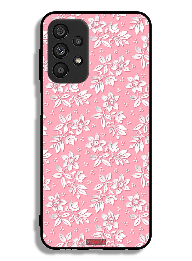 Tolwak Samsung Galaxy A23 5G Protective Case Cover Flowers Background Pattern - Image 1