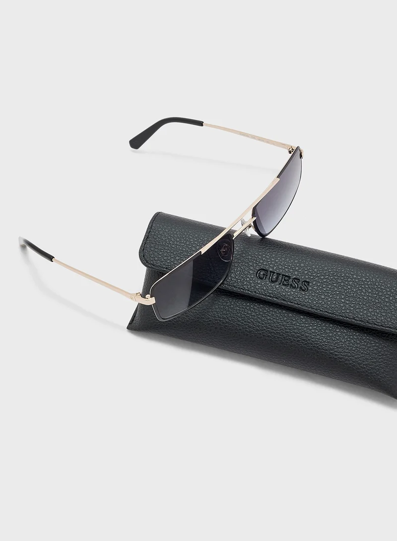 GUESS Metal Shaped Sunglasses