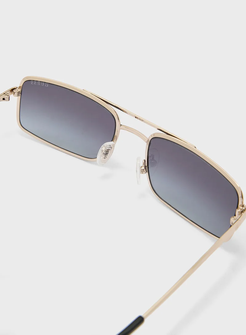 GUESS Metal Shaped Sunglasses
