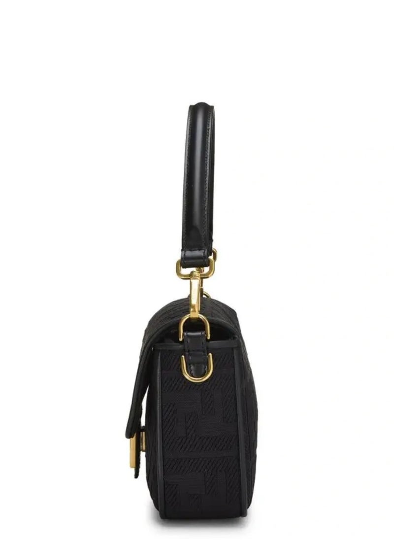 Fendi Rx - Canvas Vitello King Extra Strap FF Embroidered Baguette - Image 1