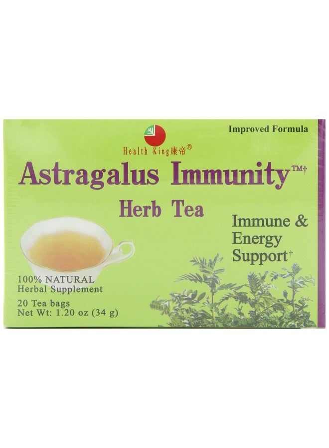 Health King Astragalus Immunity Herb Tea, Teabags, 20-Count Box (Pack of 4) - Image 1