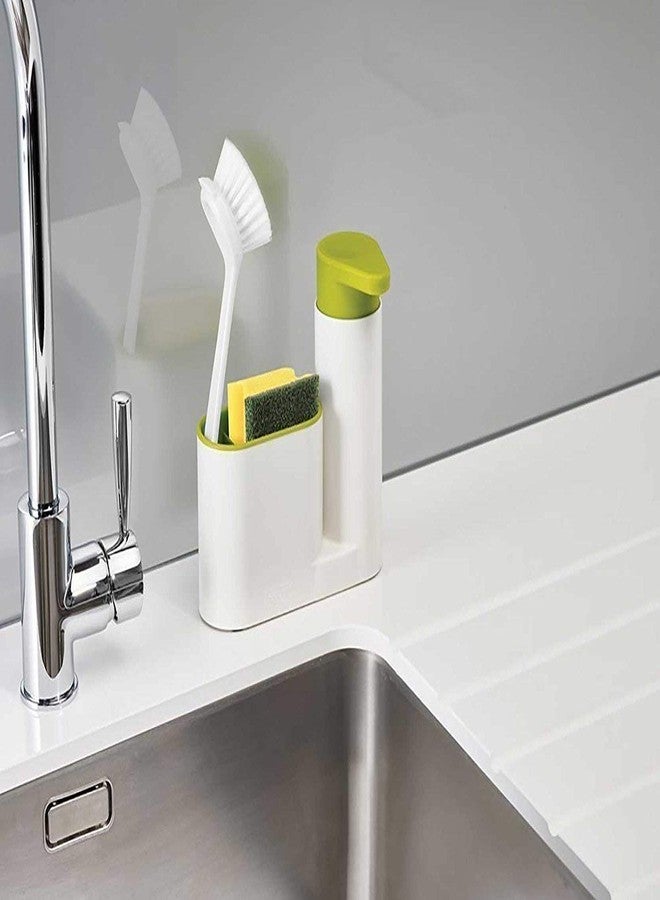 BSITFOW Soap Dispenser for Kitchen & Bathroom Sink,2 in 1 Sink Tidy Set Stand for Kitchen & Bathroom Sink Storage Organizer Soap Holder with Liquid Dispenser (Green Color) (1 pcs) - Image 5