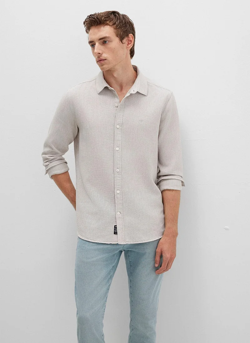 Mavi Solid Regular Fit Shirt