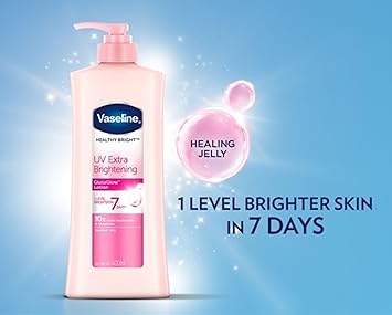 Vaseline لوشن الجسم فازلين هيلثي برايت يو في لتفتيح إضافي جلوتا جلو حجم 300 مل - Image 5