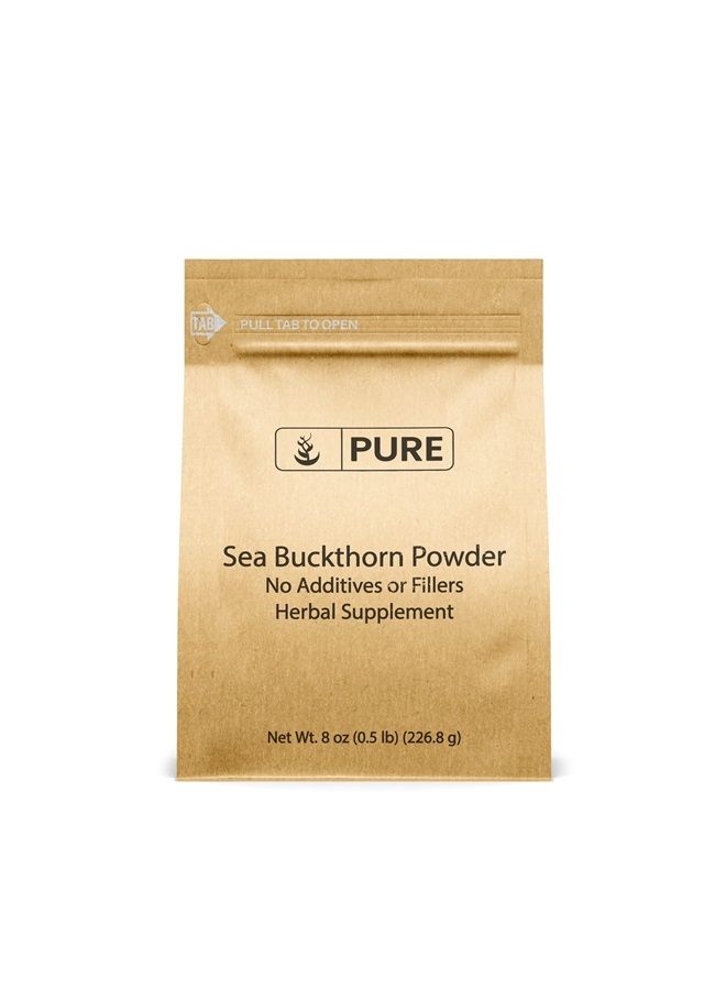 PURE ORIGINAL INGREDIENTS Pure Original Ingredients Sea Buckthorn (8oz) Traditional Supplement, Tart Berry Taste, Non-GMO - Image 1