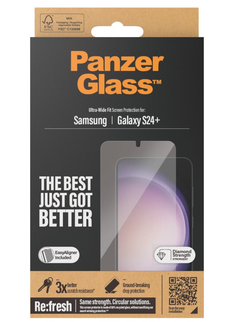 PanzerGlass PanzerGlass® Screen Protector Samsung Galaxy S24 Plus | Ultra-Wide Fit w. EasyAligner  - Image 3