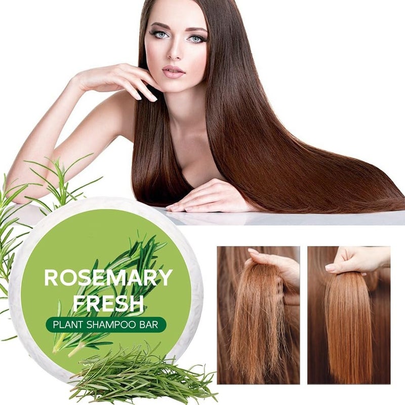 Diverse requirement fit 2 Pack Rosemary Rose Hand & Hair Shampoo Bar, Deep Cleansing for Scalp Hair Loss Shampoo Soap, Organic Hair Oil Control, Refreshing and Hydrating Bar for Daily Body & Hair Care, Gift Seekers General standard crafted - Image 4
