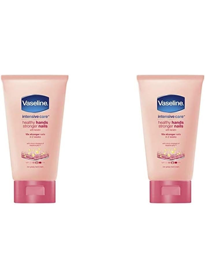Vaseline Intensive Care Healthy Hands Stronger Nails 75ml - Pack of 2