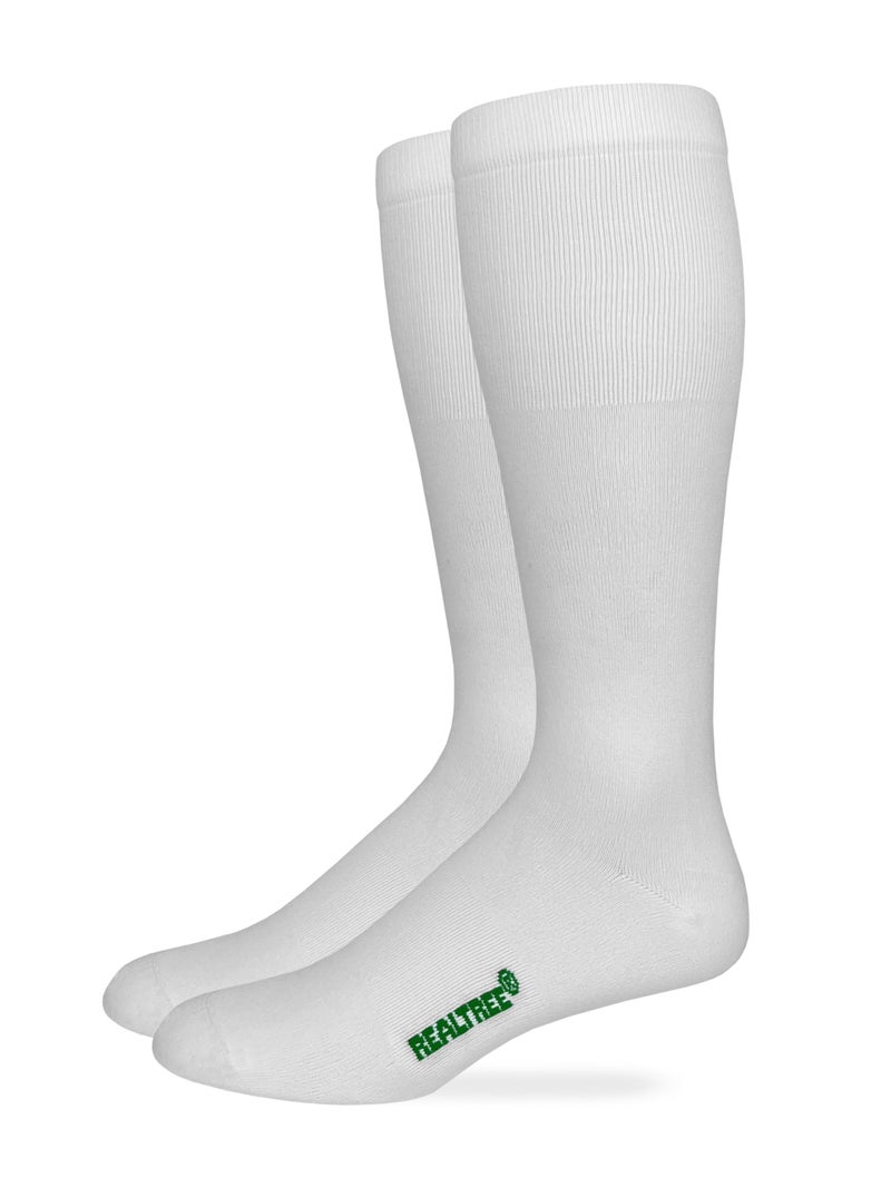 Realtree Mens Lightweight Seamless Toe Liner Socks 2 Pair Pack (US, Alpha, Large, Regular, Regular, White) - Image 1