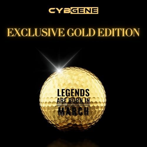 CybGene Birthday Gifts Golf Balls Set for Him, Golf Gifts for Men, Cool Accessories for Golfers, Birthday Golf Balls for Golf Lovers, Dad, Grandpa, Boyfriend, Husband, Brother, Uncle, Boss - March - Image 2