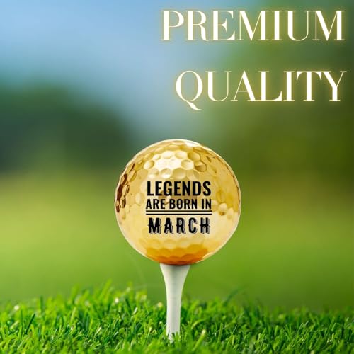CybGene Birthday Gifts Golf Balls Set for Him, Golf Gifts for Men, Cool Accessories for Golfers, Birthday Golf Balls for Golf Lovers, Dad, Grandpa, Boyfriend, Husband, Brother, Uncle, Boss - March - Image 5