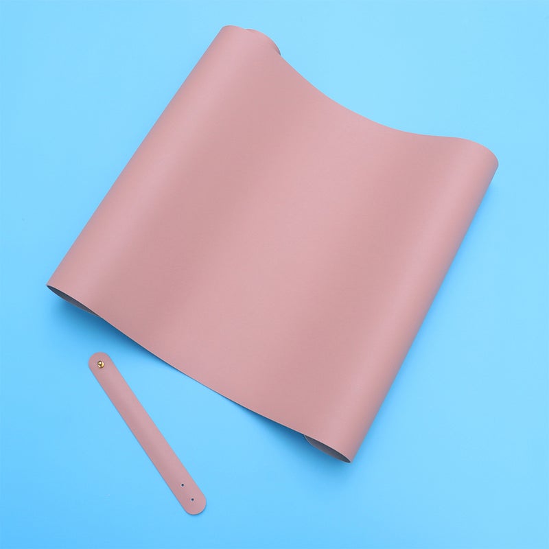 🧸 وسادة فأرة لعب غير قابلة للانزلاق بألوان صلبة من في سي وردي 30x60x0 2 سم - Image 2