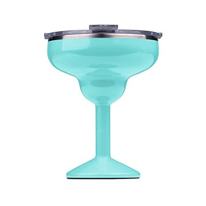 ORCA Rita | Temperature Insulated, Stainless Steel Margarita Glass, Lidded Tumbler for Cocktails, Wine & Cold Drinks  Seafoam